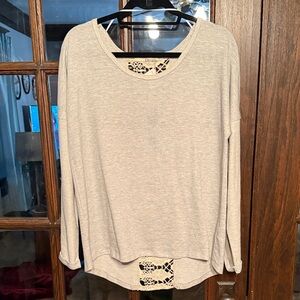Ellison Heather Gray Casual Sweatshirt